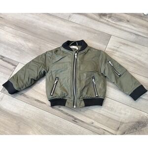 Olive Green H&M Toddler Bomber Jacket Size 1.5-2